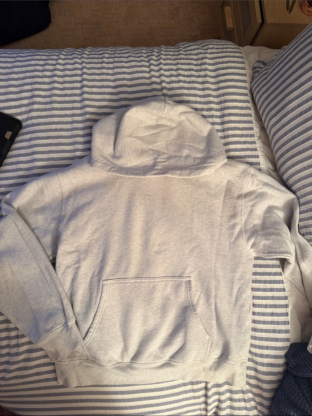 Aritzia women’s Heather Light Gray Hooded Sweatshirt and sweatpants